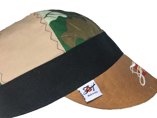 Deer 🦌🦌  Camo & Khaki Embroidered Hybrid Welders Cap